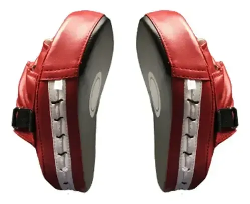 2x Focos Boxeo Manopla Entrenamiento Curvo Almohadilla Boxeo Rojo