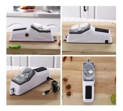 Afilador Cuchillo Y Tijeras Eléctrico Automático Multiuso Blanco — foto 6