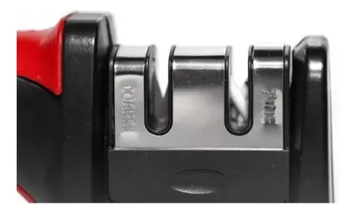 Afilador De Cuchillos Manual Mango Ergonómico         Rojo — foto 3