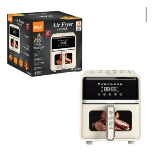Air Fryer 5l Freidora De Aire 1400w Cocina Hogar G8 Blanco