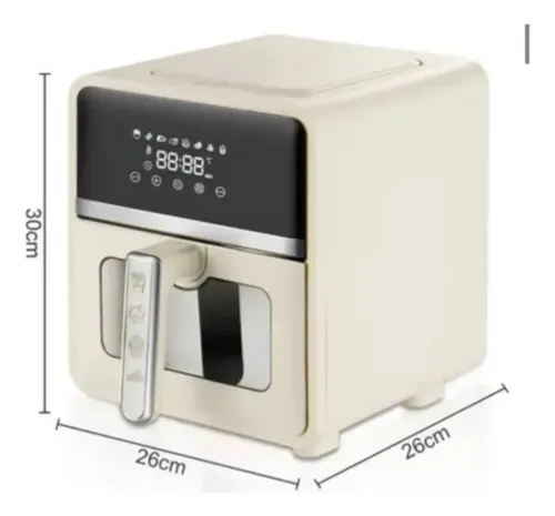 Air Fryer 5l Freidora De Aire 1400w Cocina Hogar G8 Blanco — foto 3