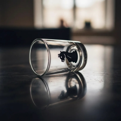 Ajedrez Shots Tragos Tablero De Vidrio Juego Mesa Caballito — foto 4