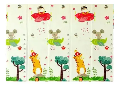 Alfombra Goma Eva Plegable Para Bebes 200x180cm Varios