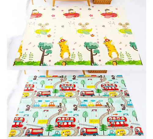 Alfombra Goma Eva Plegable Para Bebes 200x180cm Varios — foto 2