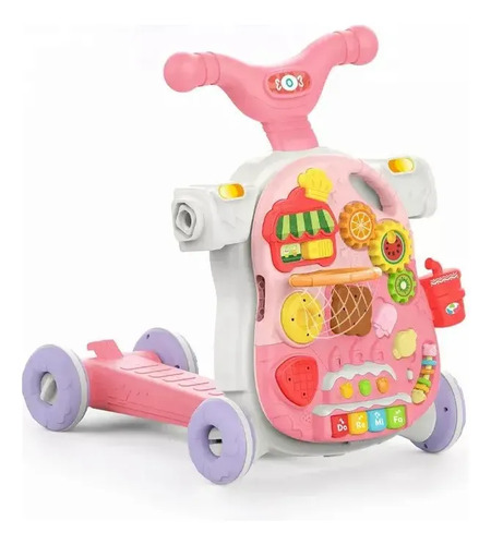 Andador Caminador Para Bebes 5 En 1 Multifuncional Rosa — foto 5
