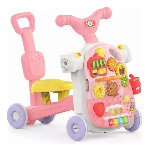 Andador Caminador Para Bebes 5 En 1 Multifuncional Rosa — foto 6