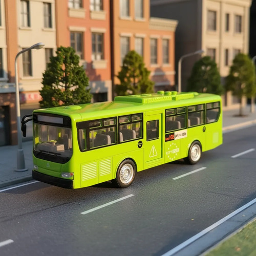 Autobús Micro De Juguete Urbano Con Luz Y Sonido Niños New Varios