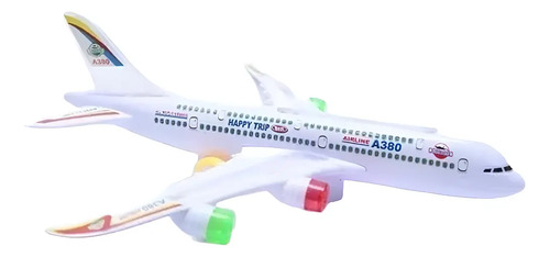 Avión De Juguete Con Luz Y Sonido A380 30 Cm Varios — foto 2