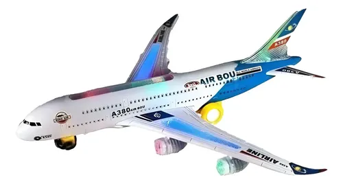 Avión De Juguete Con Luz Y Sonido A380 30 Cm Varios — foto 4