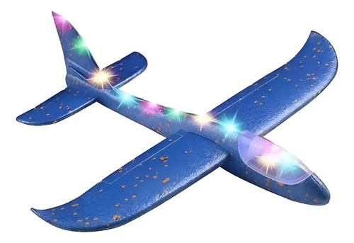 Avión Planeador De Plumavit Con Luces Led Juguete Varios