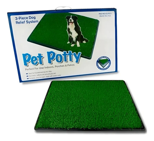 Baño Sanitario Ecológico Para Perros Y Mascotas Xxl Verde