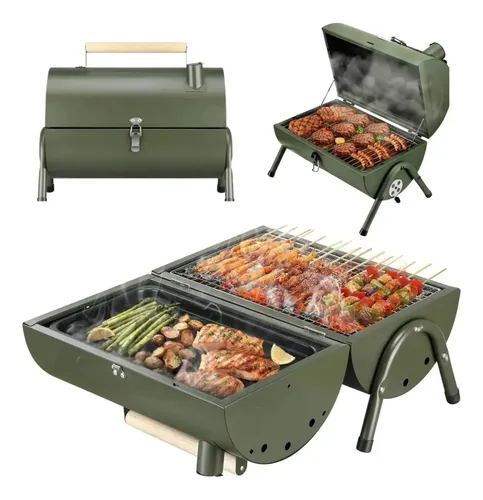 Barbacoa De Carbón Plegable Portátil Para Camping Parrilla Varios — foto 4