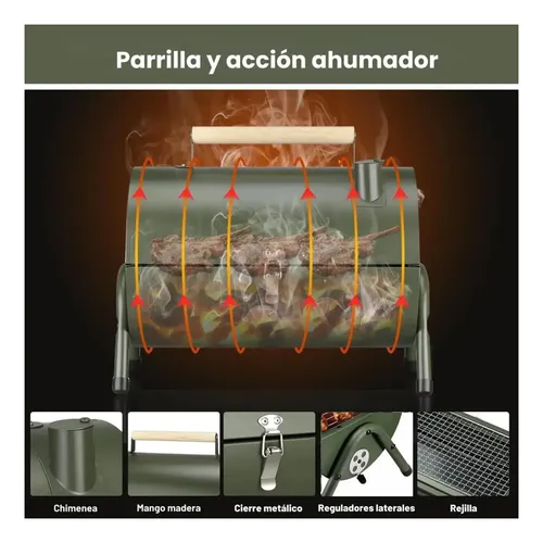 Barbacoa De Carbón Plegable Portátil Para Camping Parrilla Varios — foto 5