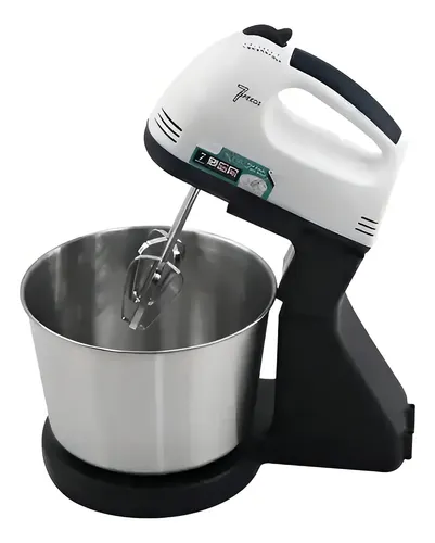Batidora De Mano Raf R.6637 Negra 250w 7 Velocidades Negro Y Blanco Imagen