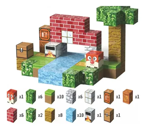 Bloques De Construcción Magnéticos Didácticos Con Figuras 54 — foto 3