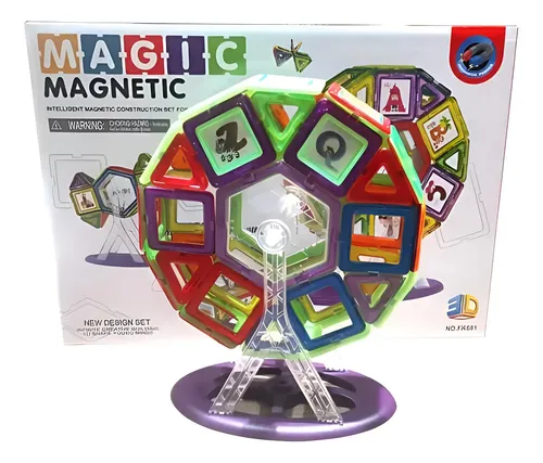 Bloques Magnéticos Rueda Mágica Armable 58pcs Aprendizaje  58 Rueda