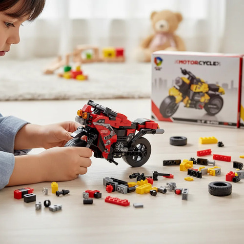 Bloques Para Construcción De Moto Niños Adultos 1pcs 251 Moto — foto 3