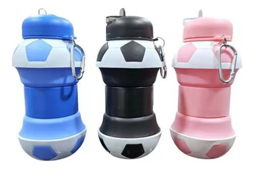 Botella Agua Plegable Pelota Silicona Portátil Viajes 550ml — foto 3