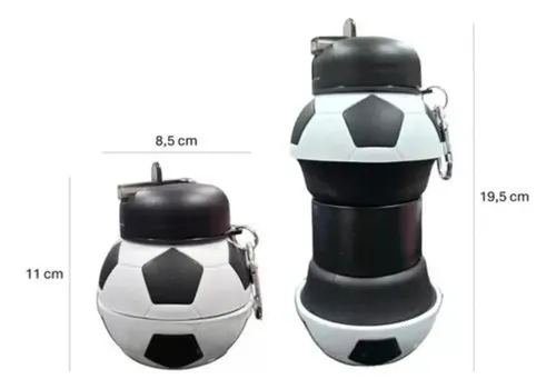 Botella Agua Plegable Pelota Silicona Portátil Viajes 550ml — foto 8