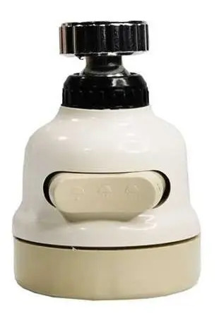 Cabezal Adaptador Llave Grifo Lavaplatos Universal 360° Blanco — foto 2