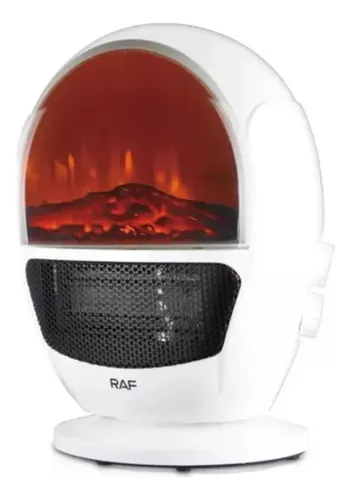 Calefactor Con Ventilador Eléctrico 1500w Raf Blanco — foto 2