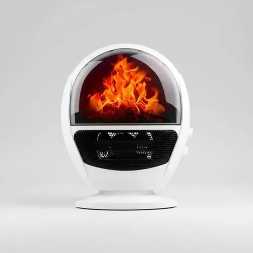 Calefactor Portátil Raf Tipo Chimenea Blanco 1500w Con Llama — foto 6