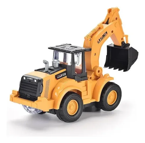 Camión Excavador De Juguete Con Luces Y Sonido Para Niños