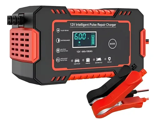 Cargador De Bateria Auto Moto 12v 6a Repacion De Impulsos