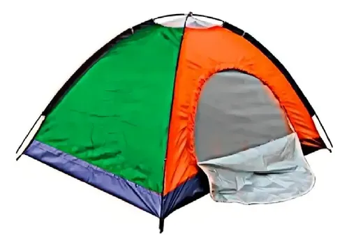 Carpa Para Acampar Glamping Armable Para 3 Personas 200x150 Verde — foto 2