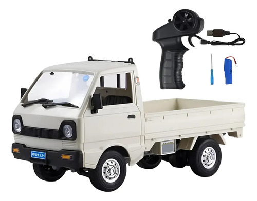 Carrito Furgon Control Remoto Camion Recargable New Viral Blanco Furgon