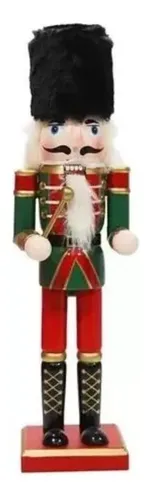 Cascanueces Para Navidad Decorativo De Madera 30cm Varios — foto 3