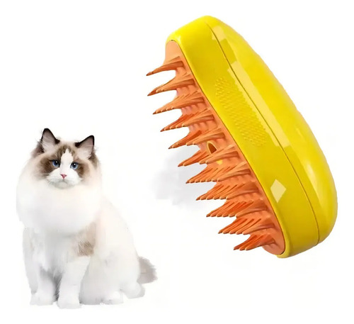 Cepillo Automático Para Gatos A Vapor 3 En 1 Color Verde — foto 8