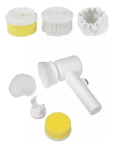 Cepillo Limpieza Eléctrico Multifuncional Cepillo Recargable Blanco — foto 2