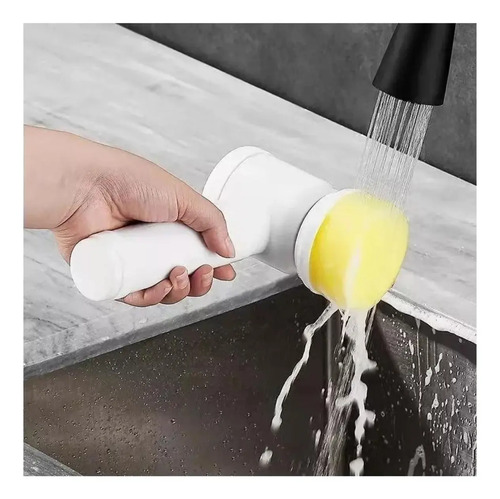 Cepillo Limpieza Eléctrico Multifuncional Cepillo Recargable Blanco — foto 6