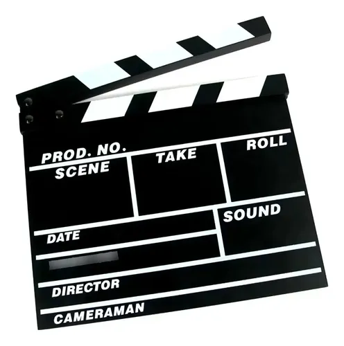 Claquetas De Cine Panel De Acción Claqueta Video Grabación Negro — foto 3