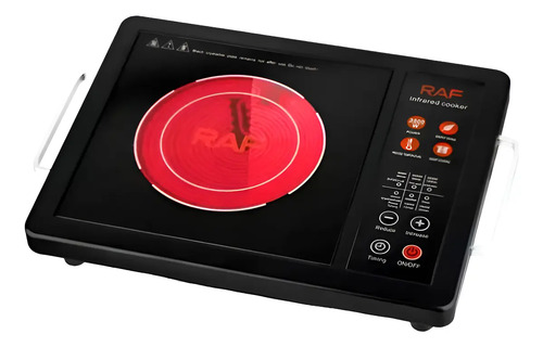 Cocina Encimera Portatil Eléctrica Raf Infrarroja Digital Negro