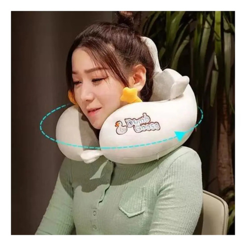 Cojín Para Cuello Cervical Almohada Para Viaje Auto De Pato Pato — foto 2