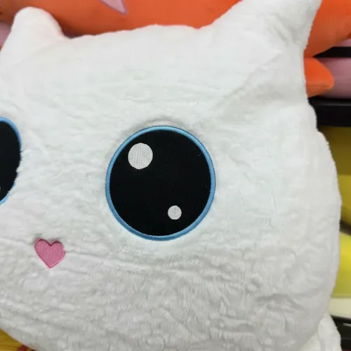Cojín Peluche Gato Kawaii Almohada Decorativa Blanco — foto 3