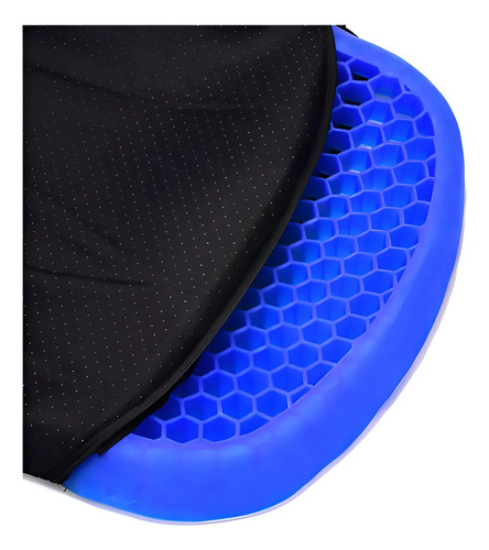 Cojín Silicona Asiento Gel Confortable Lavable Portátil Color Azul — foto 2