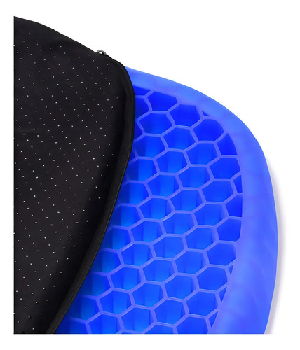 Cojín Silicona Asiento Gel Confortable Lavable Portátil Color Azul — foto 3