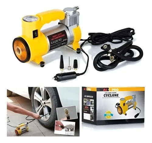 Compresor Con Linterna Ac-pro Cyclone Amarillo 150psi Monofásica
