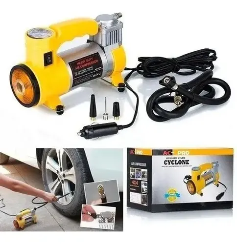 Compresor Con Linterna Ac-pro Cyclone Amarillo 150psi Monofásica