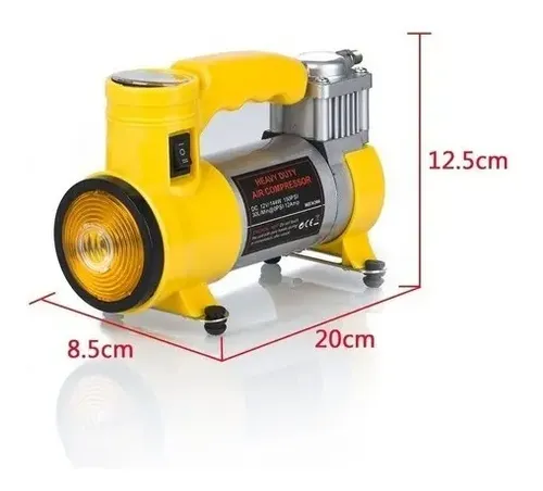 Compresor Con Linterna Ac-pro Cyclone Amarillo 150psi Monofásica — foto 4