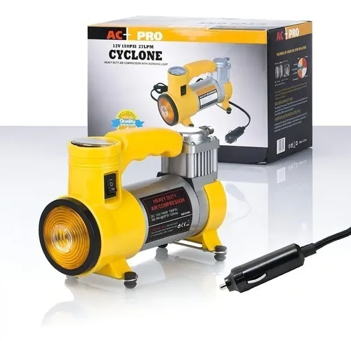 Compresor Con Linterna Ac-pro Cyclone Amarillo 150psi Monofásica — foto 5