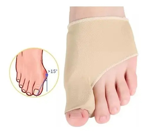 Corrector De Juanete (par Ambos Pies)  Almohadillas De Gel Marrón L — foto 2