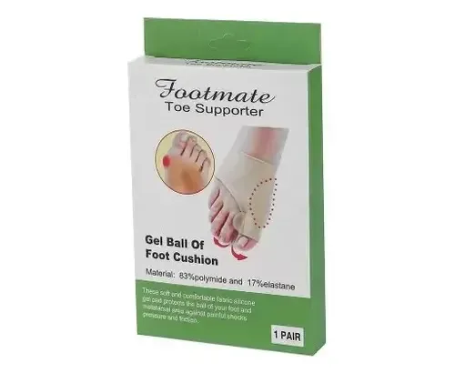 Corrector De Juanete (par Ambos Pies)  Almohadillas De Gel Marrón L — foto 7
