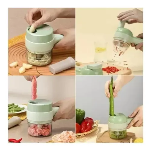 Cortador De Verduras Y Carnes Inalambrico Recargable Varios — foto 3