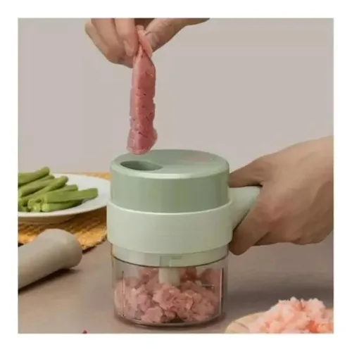 Cortador De Verduras Y Carnes Inalambrico Recargable Varios — foto 4