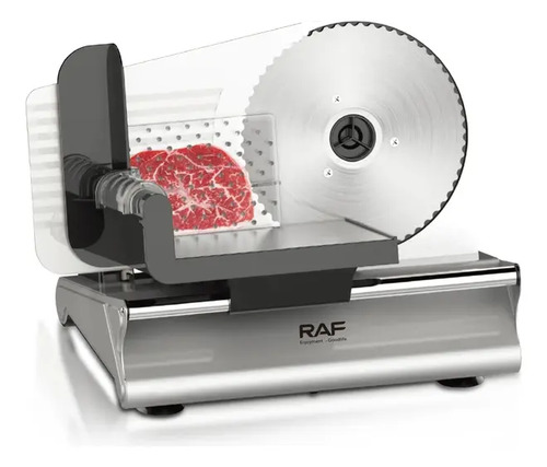 Cortadora Rebanadora Carne Fiambre Eléctrica Raf 8800 Plata — foto 7