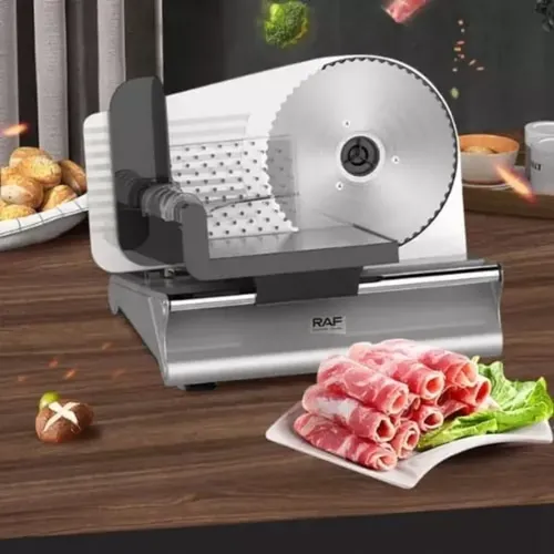 Cortadora Rebanadora Carne Fiambre Eléctrica Raf 8800 Plateado — foto 6